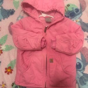 Carhartt Soft Pink Fleece-Lined Jacket